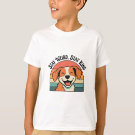Retro Dog Positive Kids Graphic T-Shirt Tシャツ