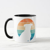 Retro Dog Silhouette Mug マグカップ (左)
