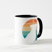 Retro Dog Silhouette Mug マグカップ (正面右)