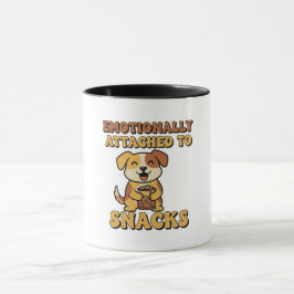Retro Dog Snack Addiction Color Inside Mug マグカップ