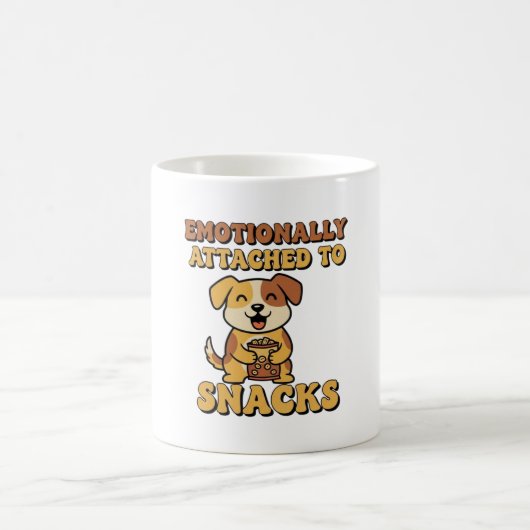 Retro Dog Snack Devotion White Mug コーヒーマグカップ (中央)
