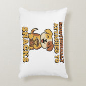 Retro Dog Snack Lover Rectangular Pillow アクセントクッション (正面(垂直))