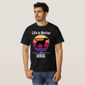 Retro Dogs lover Shirt Tシャツ (正面フル)