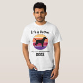 Retro Dogs lover Shirt Tシャツ (正面フル)