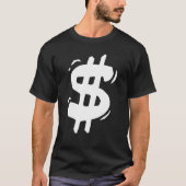 Retro Dollar Sign Tシャツ (正面)