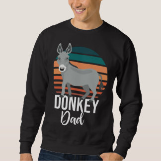 Retro Donkey Dad Donkey  Animal Farm スウェットシャツ