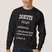 Retro Donuts Design Donuts Fan Fake Definition スウェットシャツ (正面)