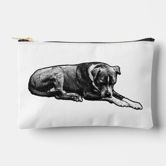 Retro Dot Zip Pouch アクセサリーポーチ (正面)