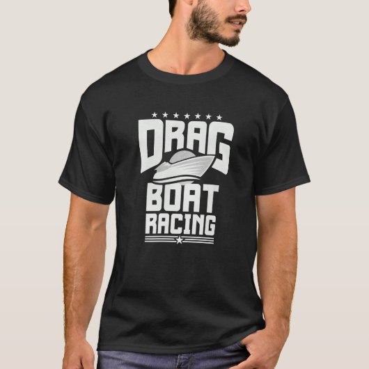 Retro Drag Boat Racing  1 Tシャツ (正面)
