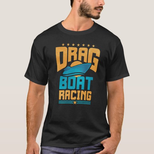 Retro Drag Boat Racing Tシャツ (正面)