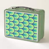 Retro Drawing I Custom Name メタルランチボックス (裏面)