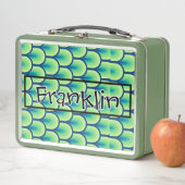 Retro Drawing I Custom Name メタルランチボックス (インサイチュ)