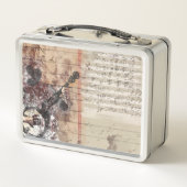 Retro Drawing I Custom Name メタルランチボックス (裏面)