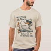 Retro Duck Graphic Adult Humor Sarcastic Quote  Tシャツ (正面)
