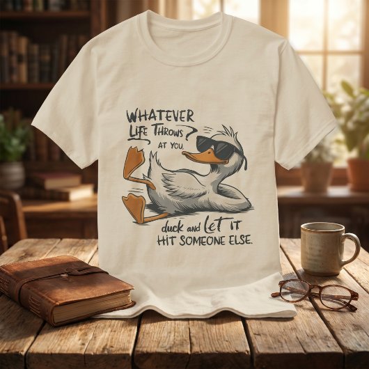 Retro Duck Graphic Adult Humor Sarcastic Quote  Tシャツ