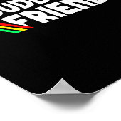 Retro Dude I Said Friendly Funny  ポスター (角)