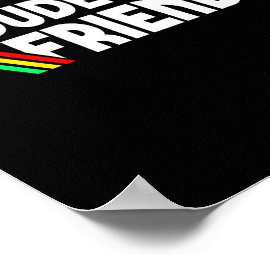 Retro Dude I Said Friendly Funny  ポスター (角)