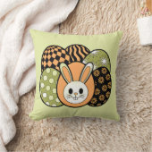 Retro Easter Bunny Decorative Throw Pillow クッション (ブランケット)