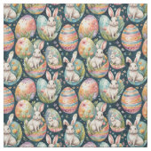 Retro Easter seamless pattern. Watercolor ファブリック (見本)