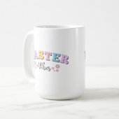 Retro Easter Vibes コーヒーマグカップ (正面左)