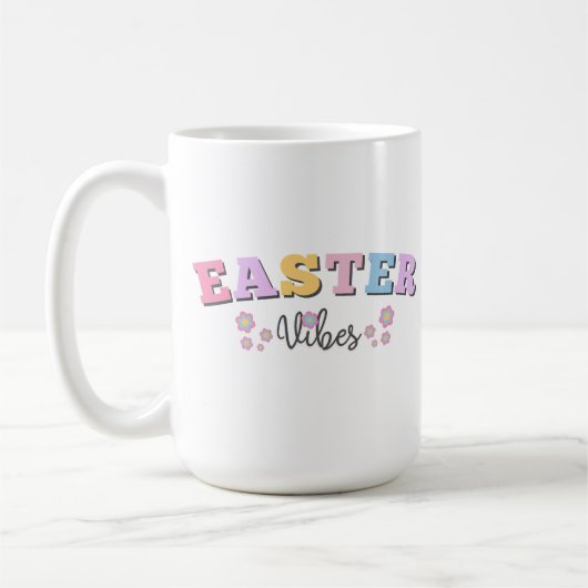 Retro Easter Vibes コーヒーマグカップ (左)