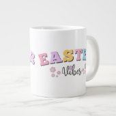 Retro Easter Vibes ジャンボコーヒーマグカップ (正面右)