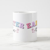 Retro Easter Vibes ジャンボコーヒーマグカップ (正面)