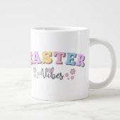 Retro Easter Vibes ジャンボコーヒーマグカップ (右)