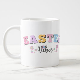 Retro Easter Vibes ジャンボコーヒーマグカップ