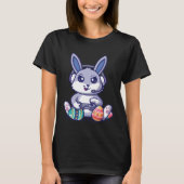 Retro Easter Video Game Easter Gaming Graphics Hap Tシャツ (正面)