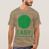 Retro Easy Skiing Sign Funny Ski Graphic Tシャツ (正面)