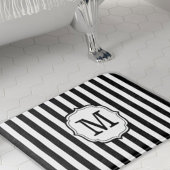 Retro Elagant Personalized Stripe Bath Mat バスマット