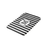 Retro Elagant Personalized Stripe Bath Mat バスマット (アングル)