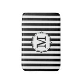 Retro Elagant Personalized Stripe Bath Mat バスマット (正面縦)