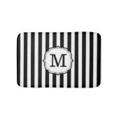 Retro Elagant Personalized Stripe Bath Mat バスマット (正面)