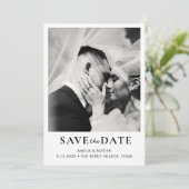 Retro Elegant Photo Wedding Save the date (スタンド正面)
