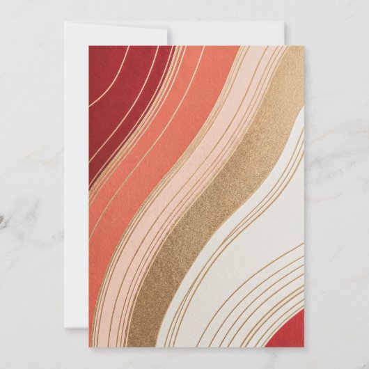 Retro Elegant Script High School Graduation 案内状 (裏面)