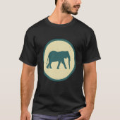 Retro Elephant Vintage Wild Animal Tシャツ (正面)