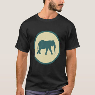 Retro Elephant Vintage Wild Animal Tシャツ