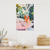 Retro English Cocker Spaniel Poster, Cocker ポスター (キッチン)