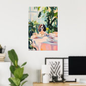 Retro English Springer Spaniel Poster, Springer ポスター (ホームオフィス)