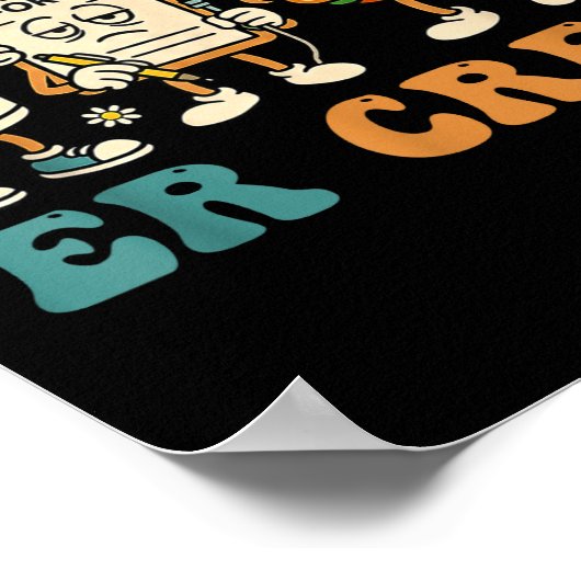 Retro Er Crew Emergency Room Funny Er Ed Nurse Tec ポスター (角)