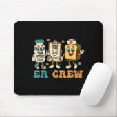 Retro Er Crew Emergency Room Funny Er Ed Nurse Tec マウスパッド (マウス)