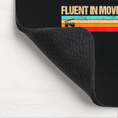 Retro Es Funny Saying Fluent In Movie Quotes  マウスパッド (コーナー)