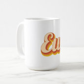 Retro Ew コーヒーマグカップ (正面左)