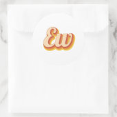 Retro Ew ラウンドシール (バッグ)