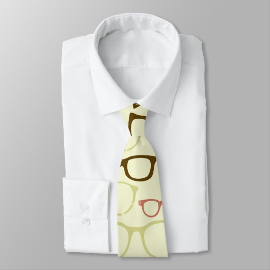 Retro Eyeglass Hipster Neck Tie ネクタイ (タイ)