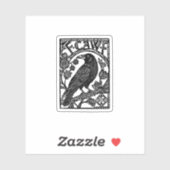 Retro F Caw F Crow Funny Saying Meme Design シール (シート)