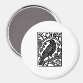 Retro F Caw F Crow Funny Saying Meme Design マグネット (正面/裏面)