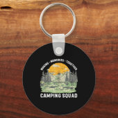 Retro Family Camng Crew Est 2025 Camper Camp Camng キーホルダー (正面)